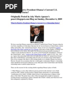What is Putative President Obama's Current U.S. Citizenship Status?