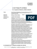 RTFM Caracterización Hidrodinámica y Procesos de Mezcla en Un Depósito de Agua Potable Mediante Técnicas de Dinámica de Fluidos Computacional (CFD) - 2011