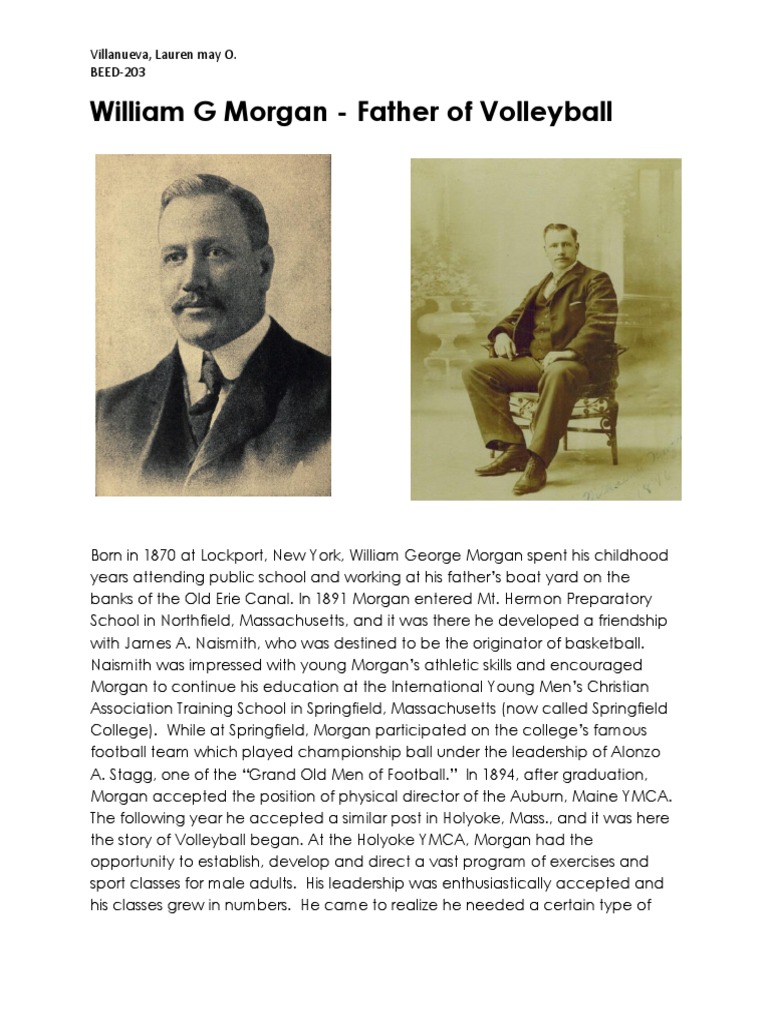 The Origins and Development of Volleyball How William G.