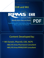 6.1 - Medication Reconciliation Overview