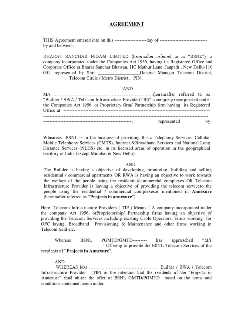 TIP Agreement PDF Indemnity