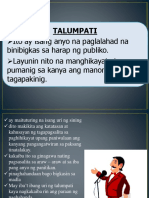 Talumpati at Tauhan