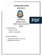 Study Mat Xi Cs-Frag 3 Part 1