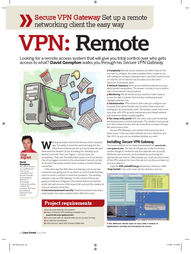 LXF106vpn Access - Tut Adv | PDF | Virtual Private Network | Computer ...