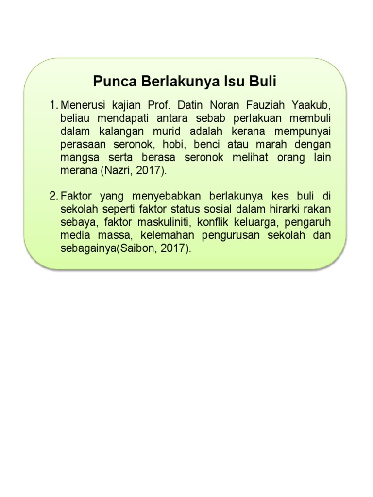 Budaya Buli Dalam Kalangan Pelajar Sekolah Daily Rakyat