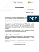Documento Tradición y Literatura PDF
