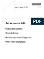 AM II Basic Macroeconomic Model