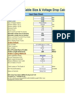 Cable Size - Voltage Drop Calculation (1.1.19)