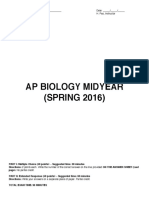 Ap Biology Midyear Spring 2016