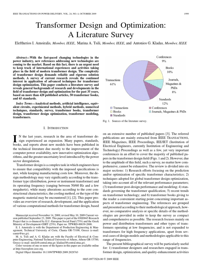 Transformer Design and Optimization A Literature Survey PDF | PDF ...