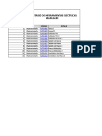 Checklist Herramientas Eléctricas Manuales