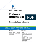 Modul 3 Ragam Bahasa Indonesia