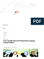 How A Google Solves All Programming Language Coding Problems