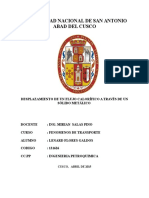 Desplazamiento de Un Flujo Calorifico A Traves de Un Solido Metalico PDF