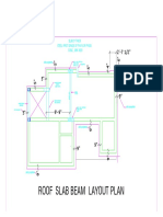 Mangalore Residence Roof Slab Centring Layout Plan