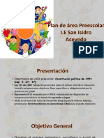 DIAPOSITIVAS Socializacion Plan de Area DE PREESCOALR 2017