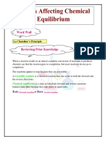 Factors Affecting Equilibrium - Facts