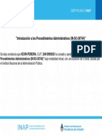 Introducción A Los Procedimientos Administrativos (IN SO 36744) - Certificado de Finalización 111168 PDF