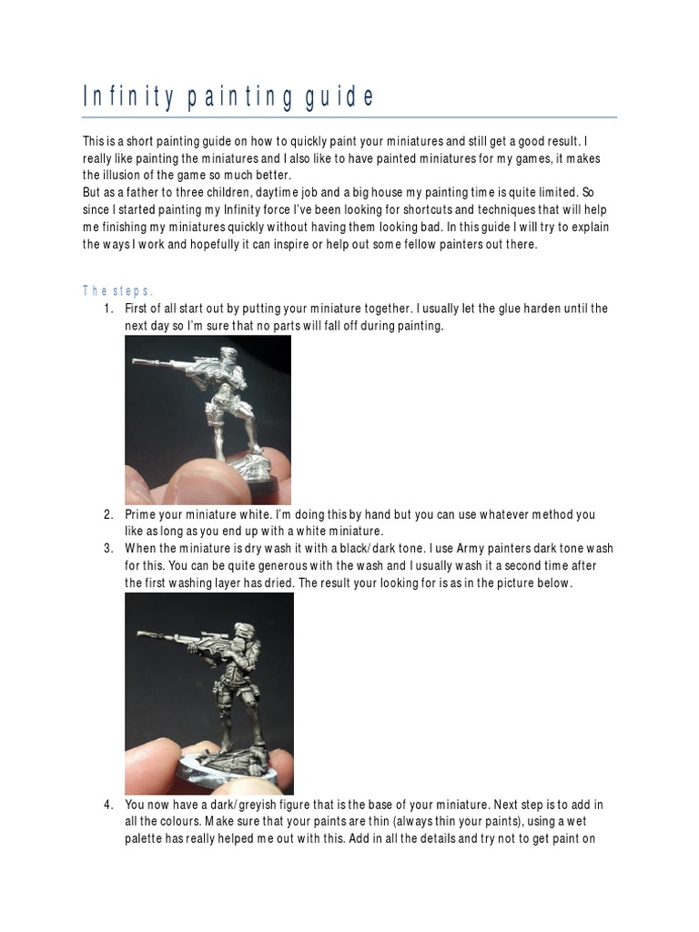 Quick Guide to Infinity Miniature Painting | PDF | Plastic Arts | Paintings