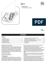 Manual Beurer - Tensiometru de Brat bm77 PDF
