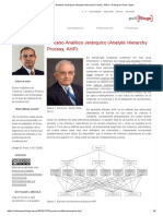 Proceso Analítico Jerárquico (Analytic Hierarchy Process, AHP)