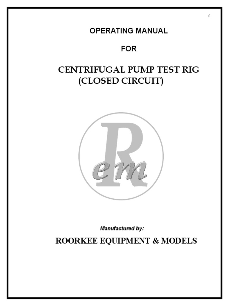 Centrifugal Pump - Single Stage | PDF | Pump | Pressure Measurement