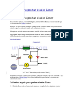 Método para Probar Diodos Zener