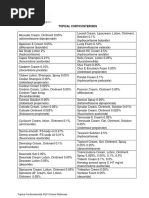 Topical Steroid Potency Classification | PDF | Topical Medication ...