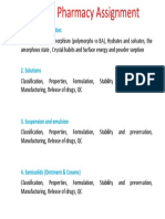 Industrial Pharmacy Assignment