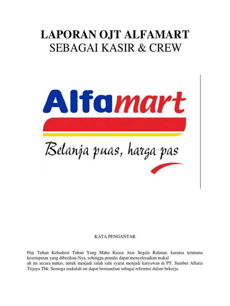Laporan Ojt Alfamart 2