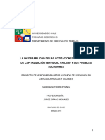 La Incobrabilidad de Las Cotizaciones en El Sistema de Capitalización Individual Chileno y Sus Posibles Soluciones PDF