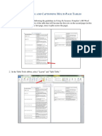 Breaking Tables Across The Page