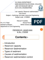 Reservoir Capacity, Reservoir Sedimentation