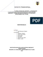 Proyecto Transversal Uso Tiempo Libre y Estilos Saludables