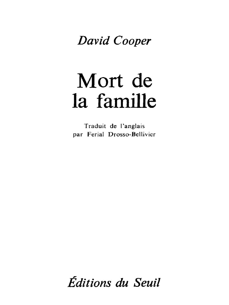 points cooper david mort de la famille seuil 1973 pdf paranoia coloriage gravity falls mabel
