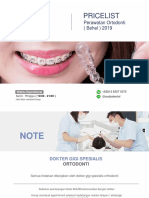 Pricelist Behel Audy Dental 2019 2