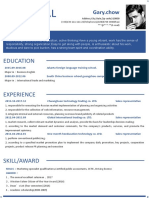 Blue Simple Resume For Business-WPS Office