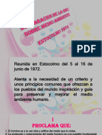 Declaración de La ONU Sobre El Medio Ambiente ESTOCOLMO 1972