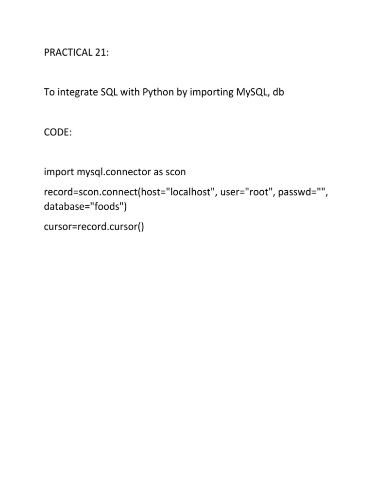 Practical 21 | PDF | Computer Data | Computing