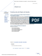 Construcción Del Objeto de Estudio - Metodología de La Investigación - Construcción Del Objeto de Estudio PDF