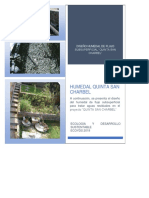 Diseño de Humedal Artificial de Flujo Horizontal Subsuperficial Quinta San Charbel