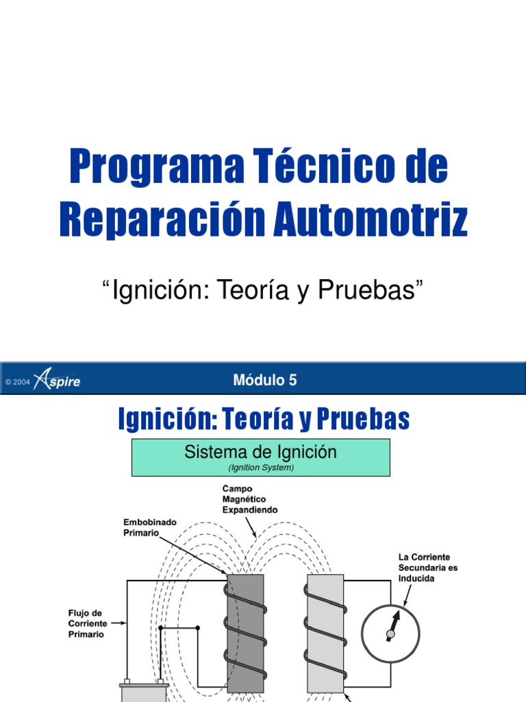 Sistemas de Ignición Automotriz: Teoría y Pruebas | PDF | Motores ...