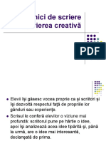 Cursul VIII tehnici de scriere creativa