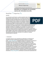 Efecto de Los Electrolitos en La Flotación de Minerales de Cobre en Presencia de Minerales de Arcilla