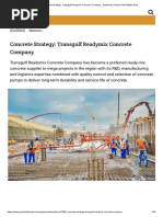 Concrete Strategy - Transgulf Readymix Concrete Company - Machinery, Plant - PMV Middle East