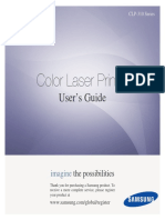 Samsung CLP 315 Color Laser Printer Manual PDF