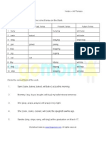 Verbs - All Tenses