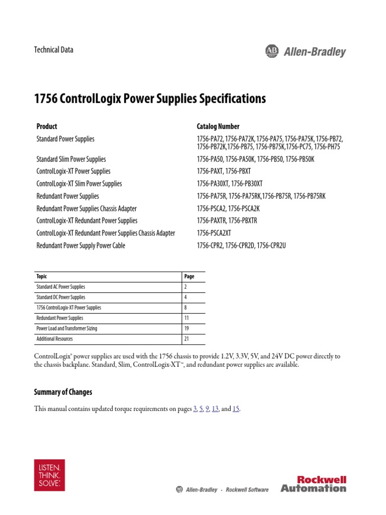 1756 Pa72 | PDF | Power Supply | Alternating Current