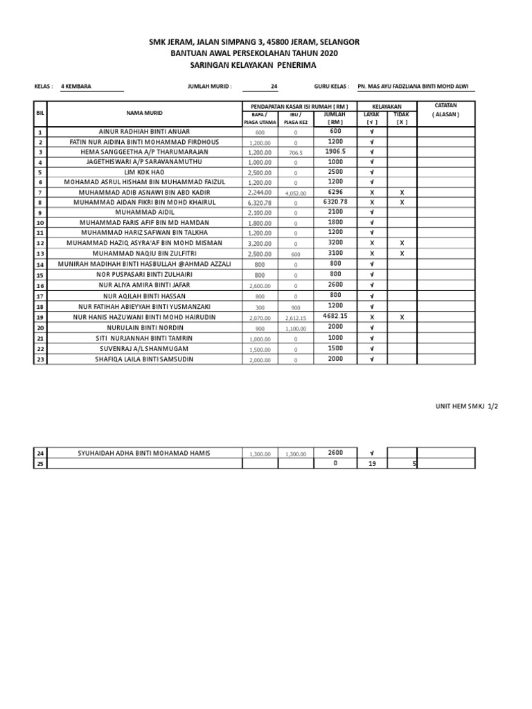 Borang Bap Pdf