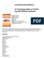 The Complete Technology Book On Textile Processing With Effluent Treatment